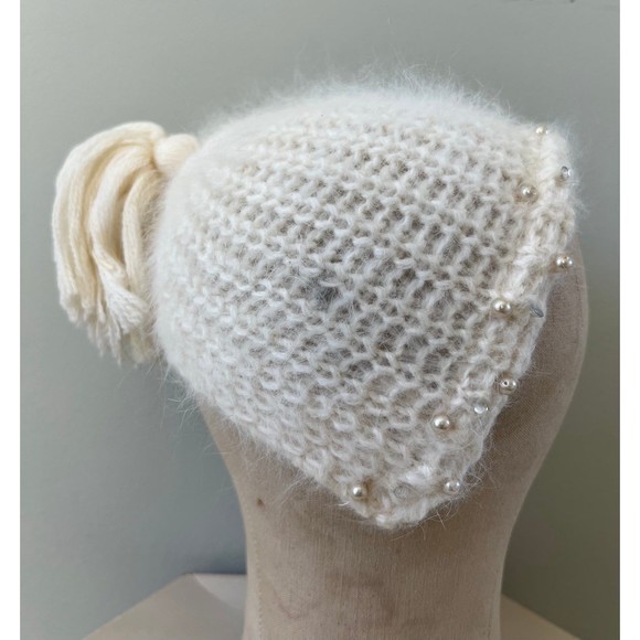 Infant Baby Handmade Cashmere Crochet Beanie Cap Hat Newborn Photography Display - Picture 5 of 7